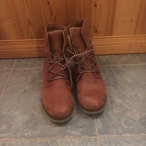 The North Face lined leather boots